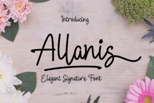 Allanis: A Handwritten Font with Lightness and Authenticity