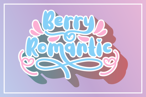 Berry Romantic: A Chubby Handwritten Font with Charm