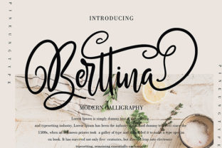 Berttina: The Light Handwritten Font That Brings Warmth and Clarity to Your Designs