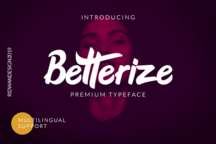Betterize: Bold, Urban Handwritten Font