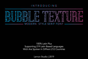 Bubble Texture: A Modern Decorative Font