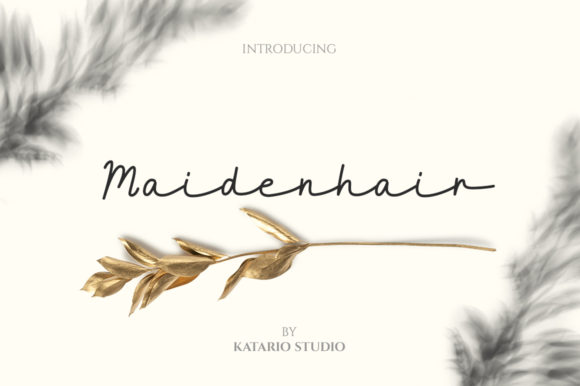 Maidenhair: The Mono-Line Script Font That Feels Like a Hand-Drawn Whisper