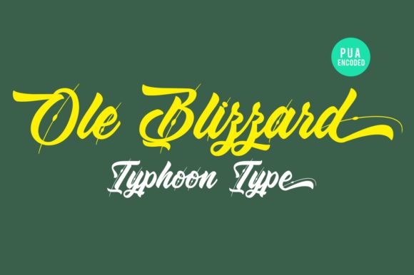 Ole Blizzard: A Bold Handwritten Font