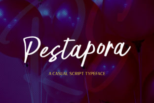 Pestapora: A Handwritten Font with Cheerful Personality and Practical Versatility