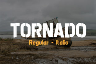 Tornado: A Rusty, Bold Decorative Font That Commands Attention—Strategically